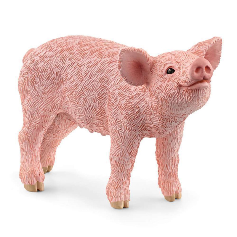 Figurine de porcelet pour enfant en plastique
