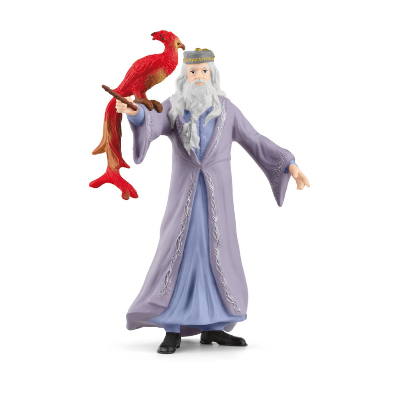 Figurine Albus Dumbledore et Fumsek en plastique