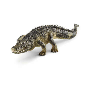 Figurine alligator en plastique injecté  19x3,7x5