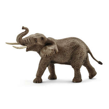 Figurine éléphant d'Afrique mâle en plastique - 19