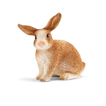 Figurine lapin en plastique injecté - 4,3x4,2x2,6