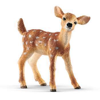 Figurine faon de Virginie en plastique - 5,2x2x5,3