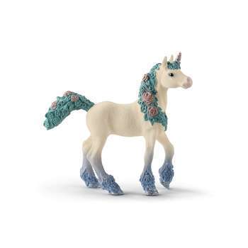 Figurine : Poulain de Licorne aux fleurs