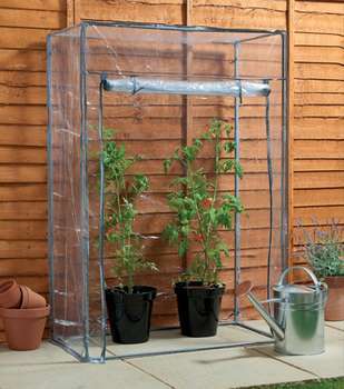 Serre de balcon pour tomates, en PVC - 0,5 m²