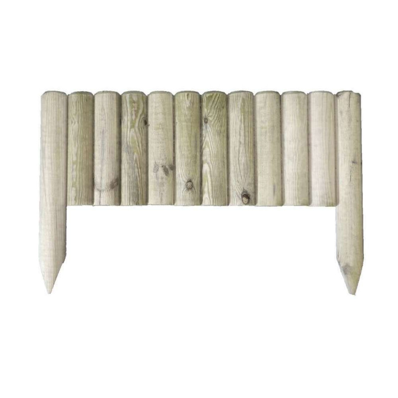 Mini bordure droite en pin autoclave - 55x20/35 cm
