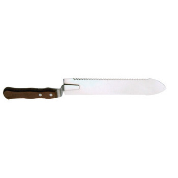 Couteau inox dent 1 coté en 280mm