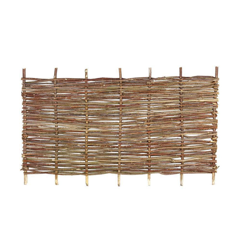 Panneau tressé noisetier horizontal L. 180 x H. 90