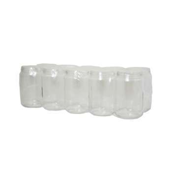 10 Pots en verre cylindrique 1 kg (750 ml) TO 82