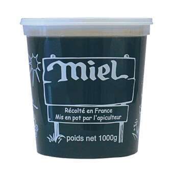 10 Pots plastique pour miel 1 kg