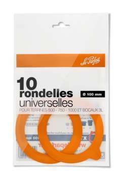 Lot 10 rondelles universelles caoutchouc terrines