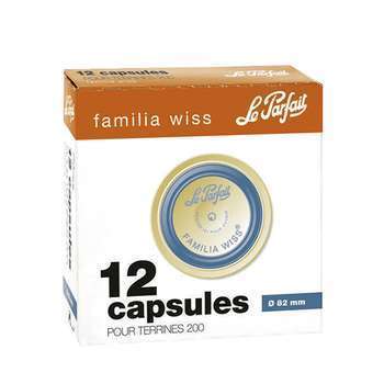 Boîte de 12 capsules pour terrine - D. 8,2cm