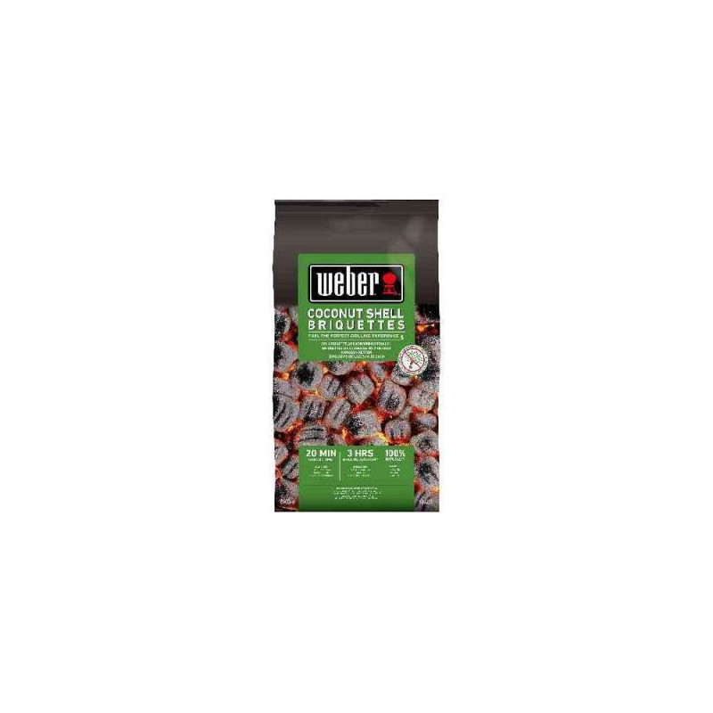 Briquette de coques de noix de coco - Sac de 8kg