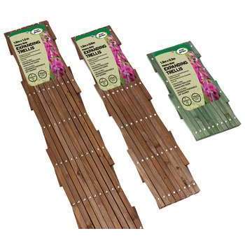 Treillis extensible en bois , vert - l. 90 x H. 18