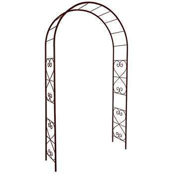 Arche double coeurs, fer, H.250cm