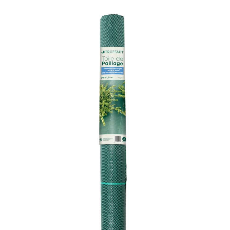 Toile paillage 90 g/m2 - 1,25x10 m rouleau