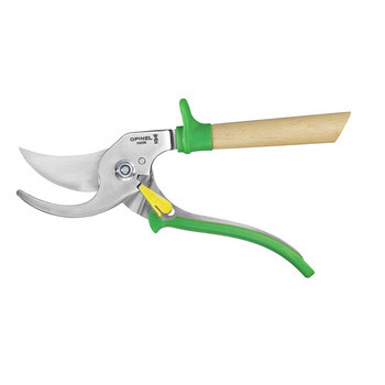 Sécateur vert prairie : inox, manche L14cm