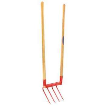 Fourche Tarabate 4 dents avec manche en bois
