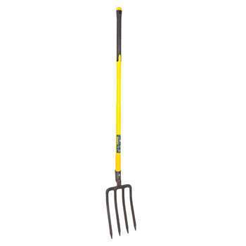 Fourche à bêcher de jardin 4 dents L. 30cm, avec m