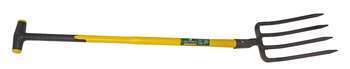 Fourche à bécher de jardin 4 dents L30cm avec manc