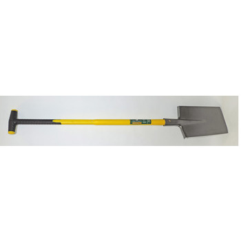 Bêche de jardin 28cm avec manche béquille en fibre