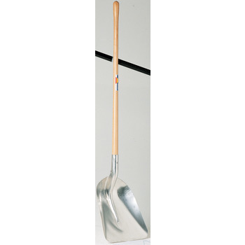 Pelle aluminium: L.41xl33cm emmanchée 120cm