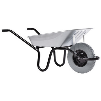 Brouette Aktiv Premium galvanisée 100 litres 1 rou