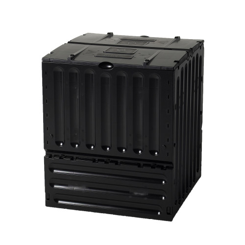 Composteur : noir, 600l, 80x80xh. 95cm