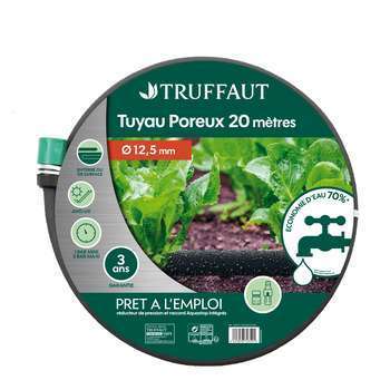 Tuyau d'arrosage poreux avec raccord L20m