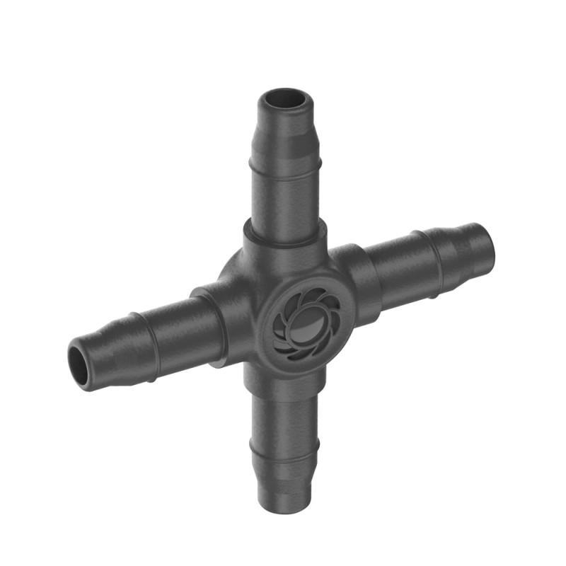 Dérivations en croix pour système arrosage : 4,6mm