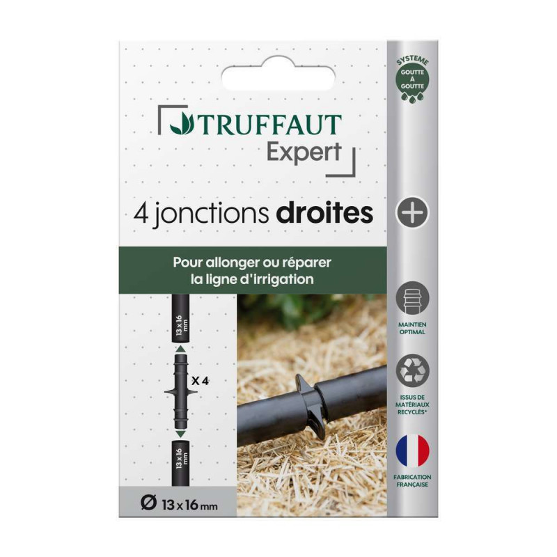 4 Jonctions pour arrosage goutte à goutte 13X16 mm