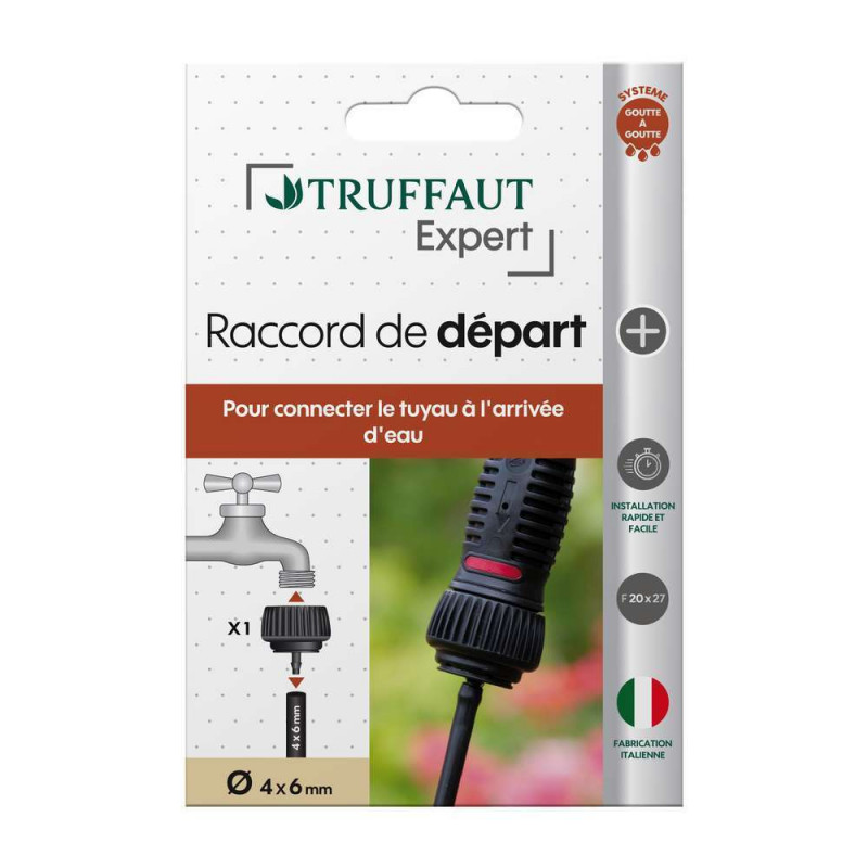 Raccord Départ F20X27 mm pour arrosage goutte à go
