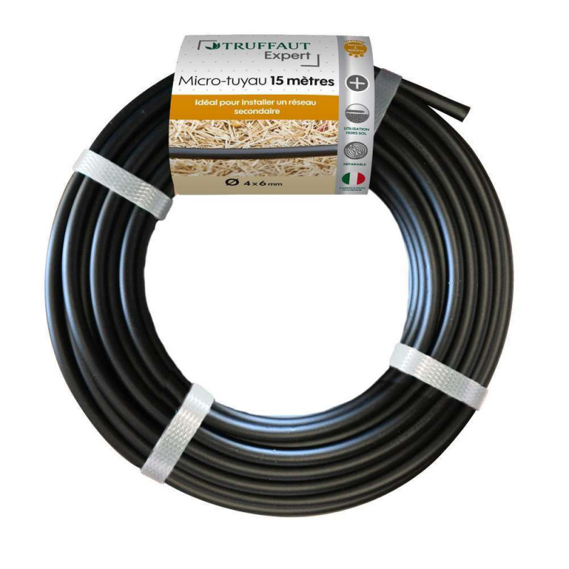 Micro-tuyau pour arrosage goutte à goutte 4X6mm x
