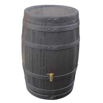 Cuve à eau Tonneau vino 250L : bois brun