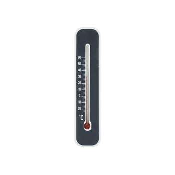 Thermomètre plastique noir 14cm