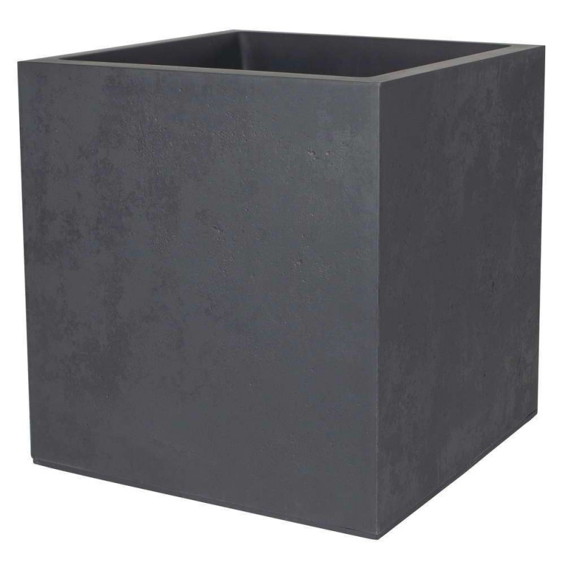 Pot carré Basalt - 40cm anthracite