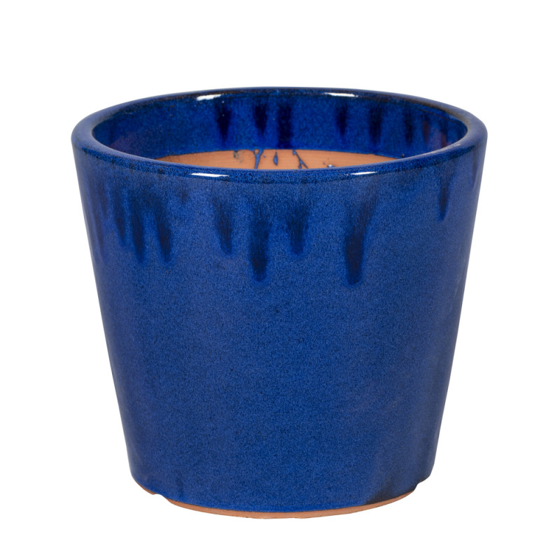 Pot émaillé Shanghai 4-01B Bleu - D. 42xH. 37cm