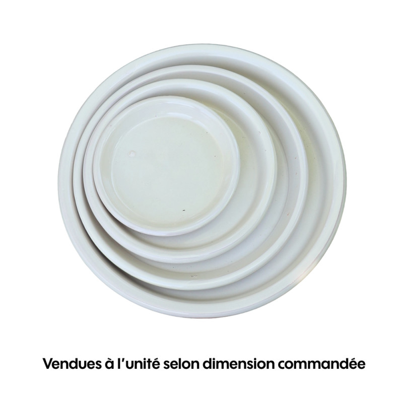 Soucoupe crème - D. 36cm