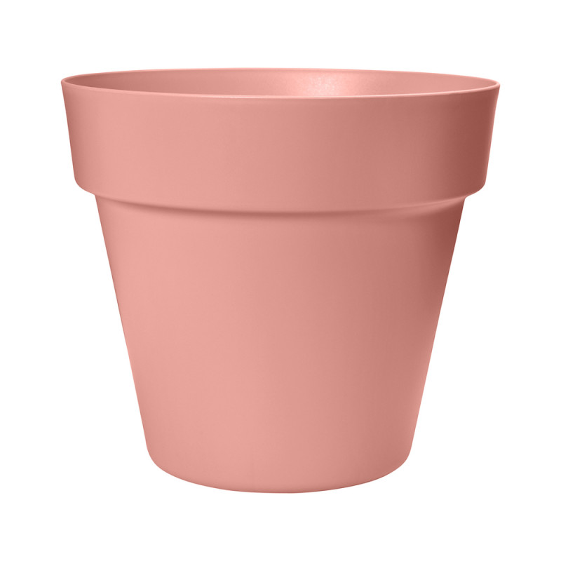 Pot de fleurs en plastique 100% recyclé Paris rose
