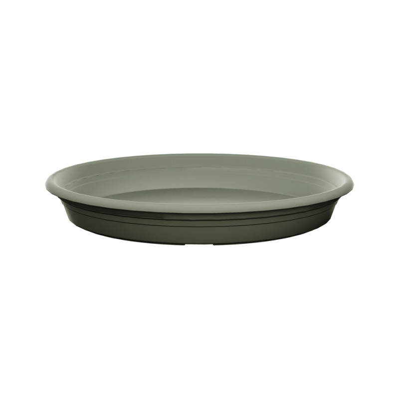 Soucoupe universelle ronde vert olive - D. 32cm