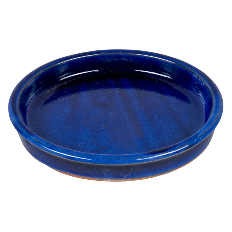 Soucoupe Shanghai ronde bleu - D. 35cm