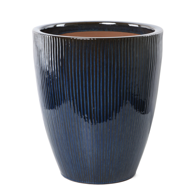 Vase Haut Waterfall en terre cuite émaillée - D. 3