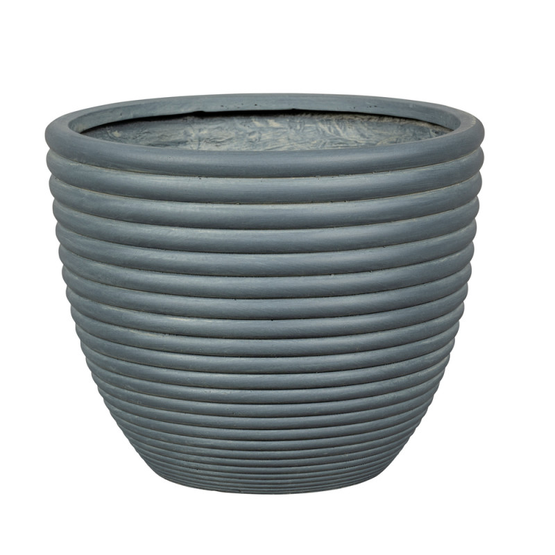 Pot Regina avec relief 04 gris foncé - D. 30xH. 25