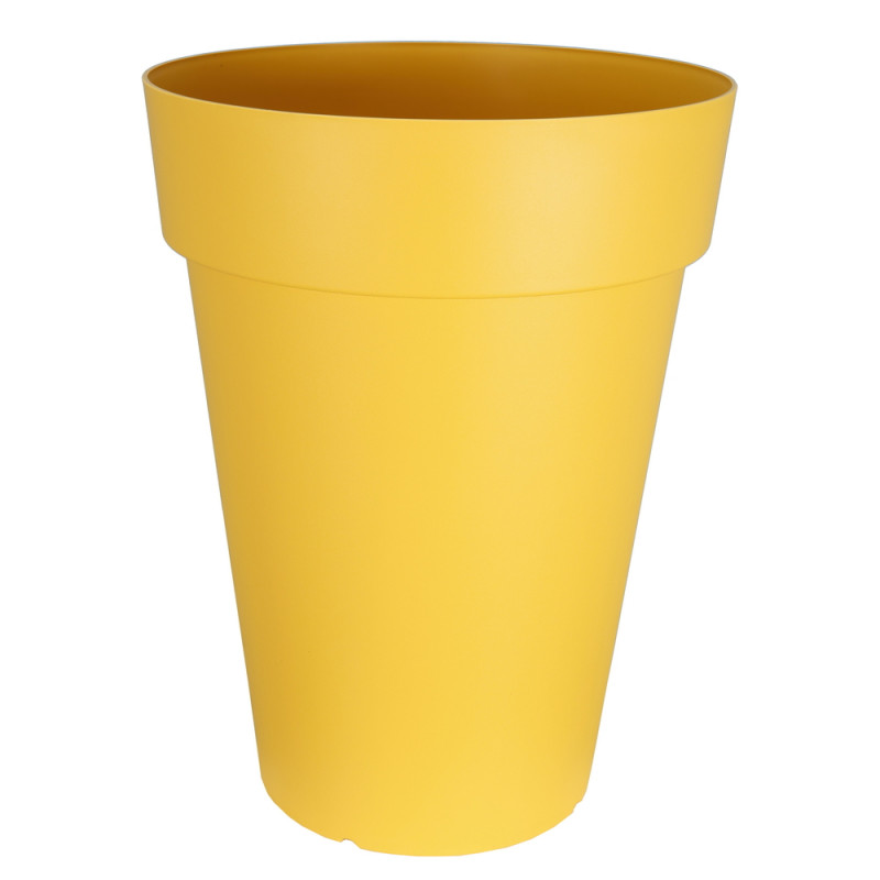 Pot Soleilla haut jaune - H. 53cm
