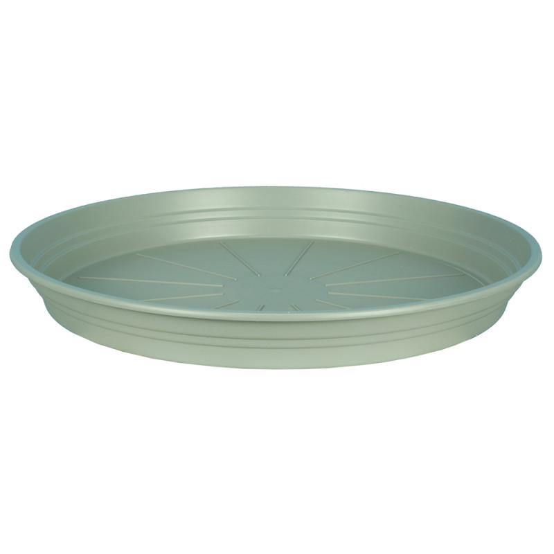 Soucoupe ronde 22, vert argile