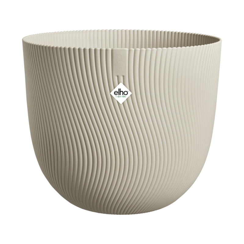 Pot Sereh rond, coloris beige champignon - D. 39xH