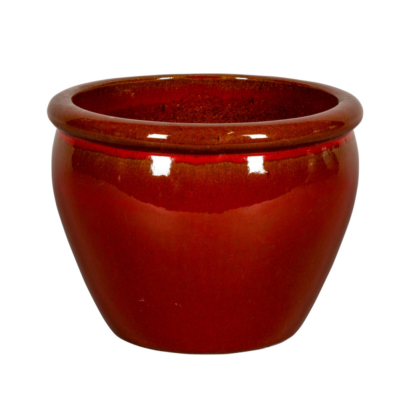 Pot Shan, coloris rouge D50xH40cm