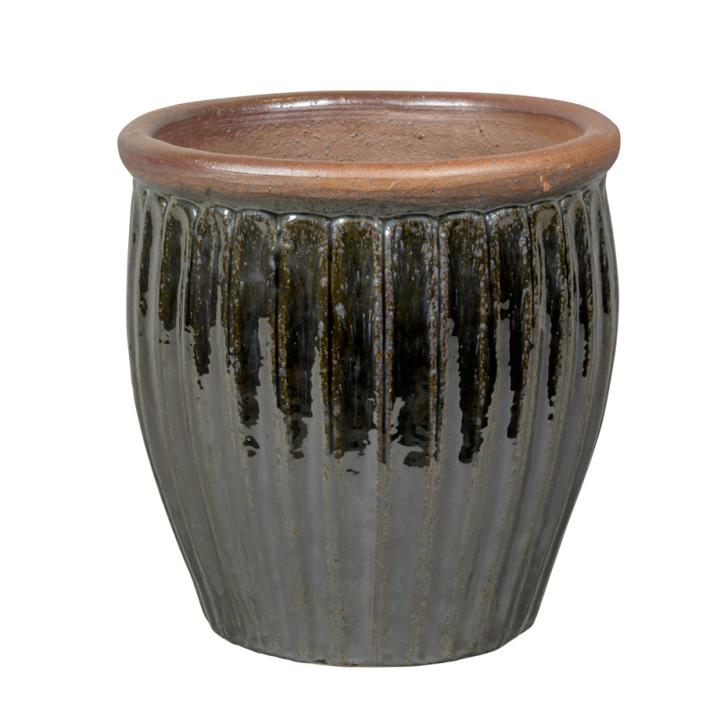 Pot Antica, coloris vert D28xH28cm