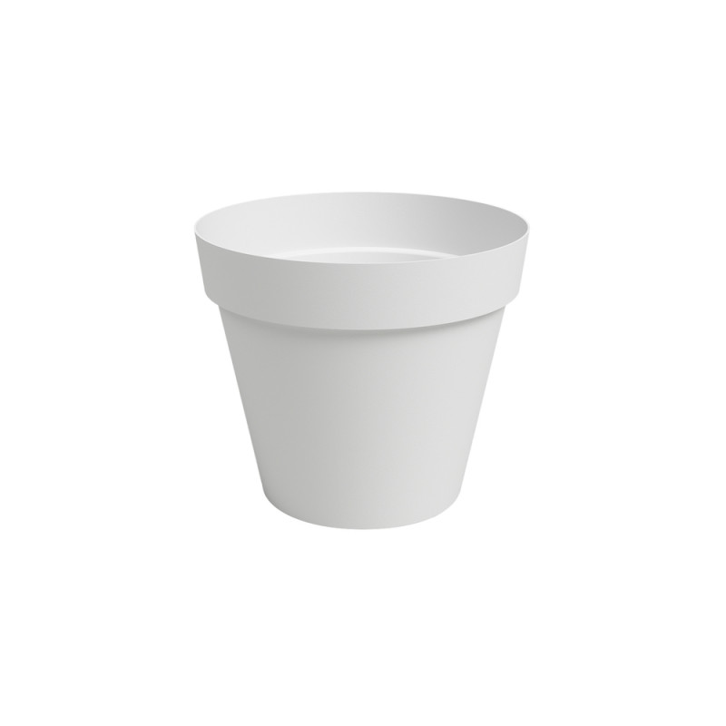 Pot Agape, coloris blanc - D. 30cm