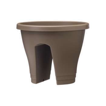 Pot pour balcon Corsica Flower Bridge, taupe Ø 29,
