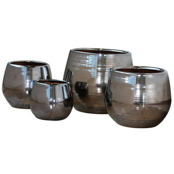 Pot d'intérieur Cancale en terre cuite émaillée, c